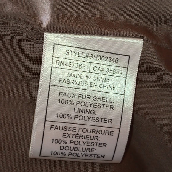 B B Dakota teddy light camel bomber jacket NWT - Picture 5 of 5